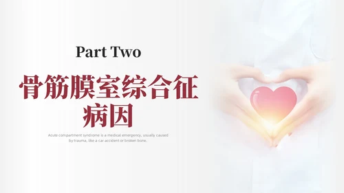 红色简约商务骨筋膜室综合征的护理培训PPT课件护理查房