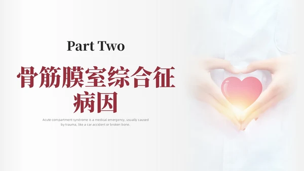 红色简约商务骨筋膜室综合征的护理培训PPT课件护理查房
