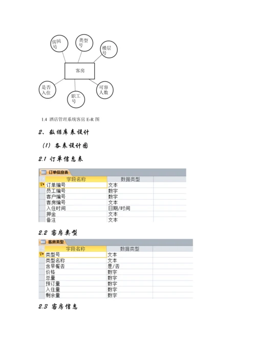 Access数据库优质课程设计基础报告模版.docx