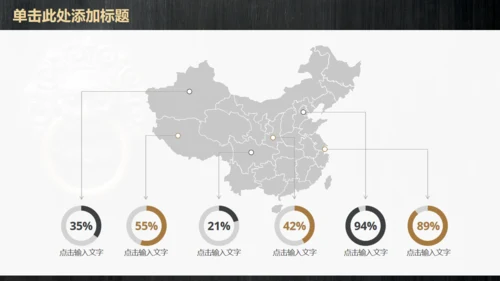 铜狮门环中式威严通用PPT模板