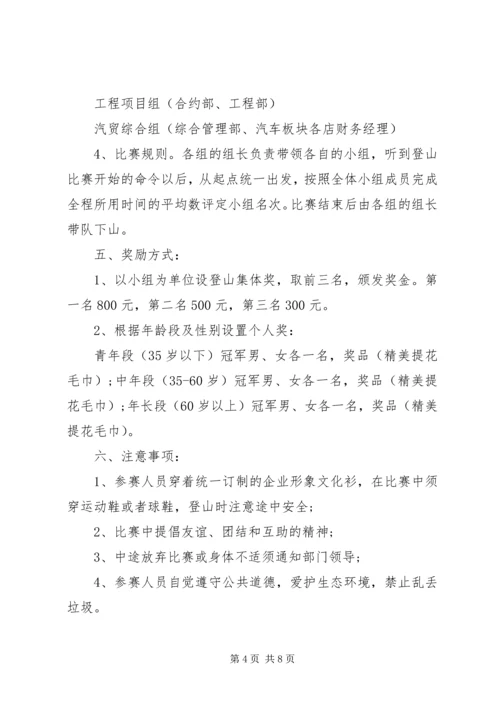 公司登山活动方案.docx