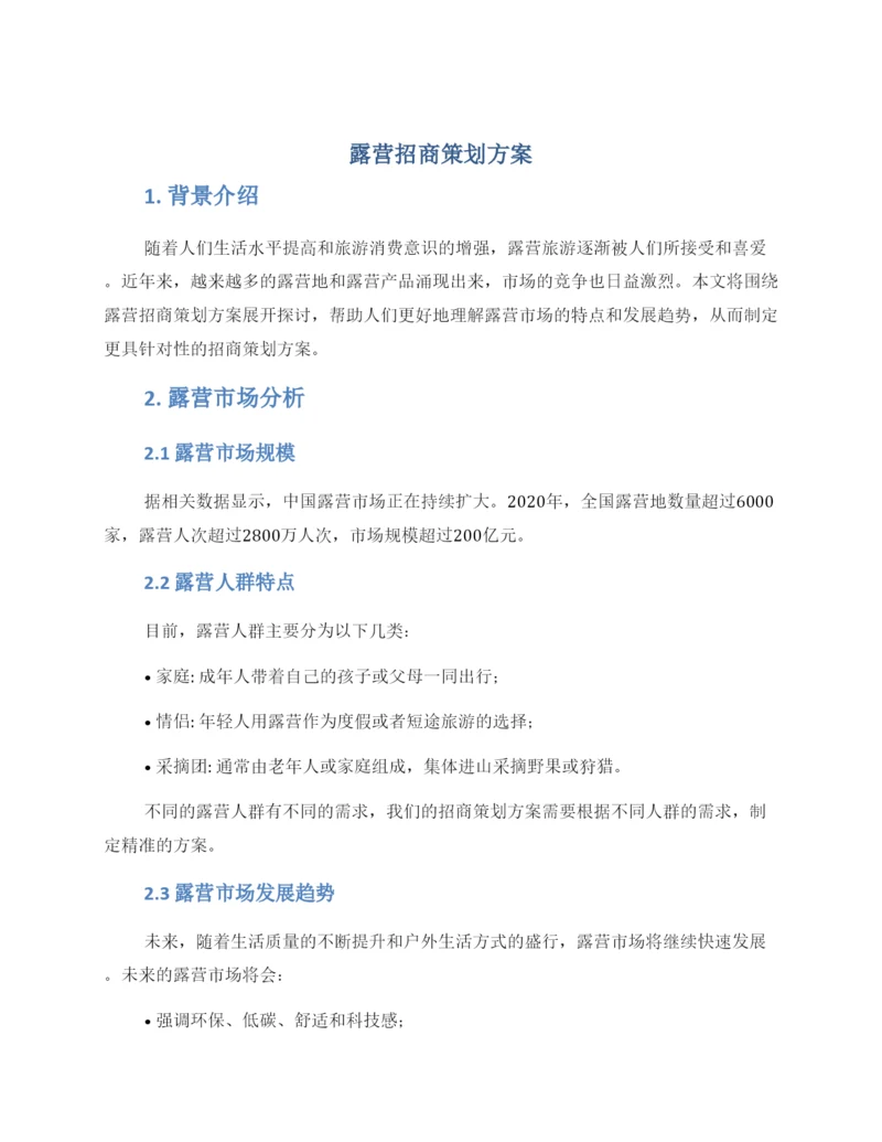 露营招商策划方案.docx