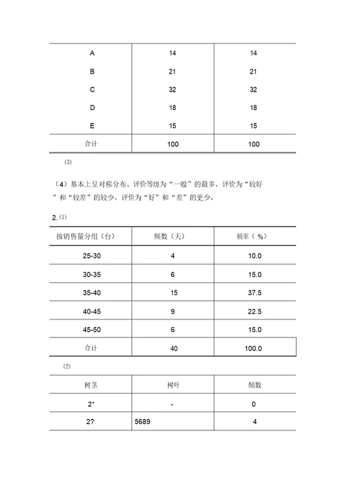 统计学颜泳红郑贵华版课后答案新修改