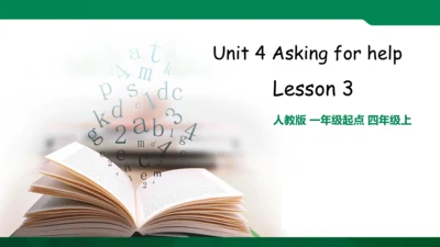 Unit4 Asking for help Lesson3同步课件
