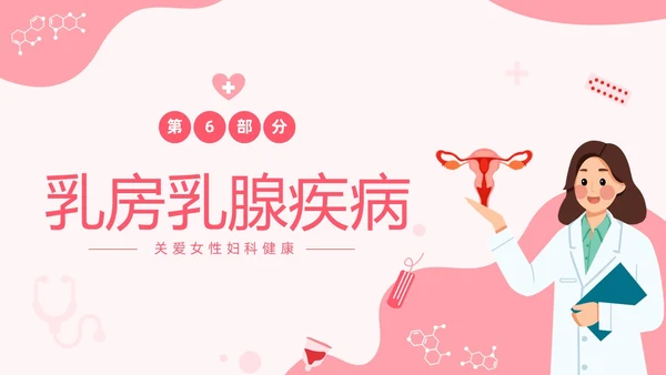 红色温馨关注女性妇科健康妇科疾病知识讲座PPT
