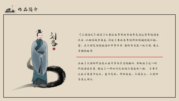 古典名著《三国演义》导读通用PPT模板