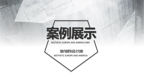 灰度空间室内设计方案汇报总结PPT