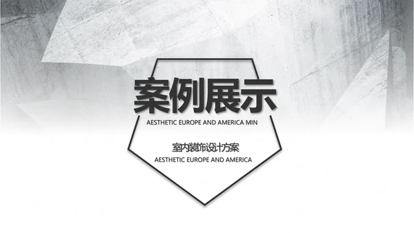 灰度空间室内设计方案汇报总结PPT