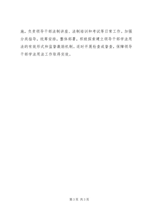 供销社领导干部学法用法工作意见.docx