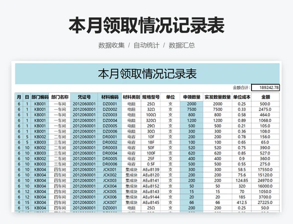 基础数据表