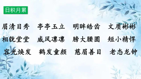 部编版语文四年级上册第八单元复习课件