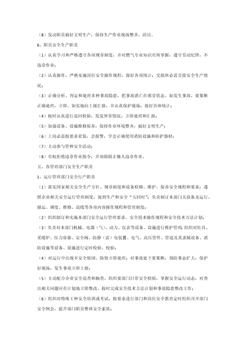 燃气公司运营管理标准规章核心制度.docx