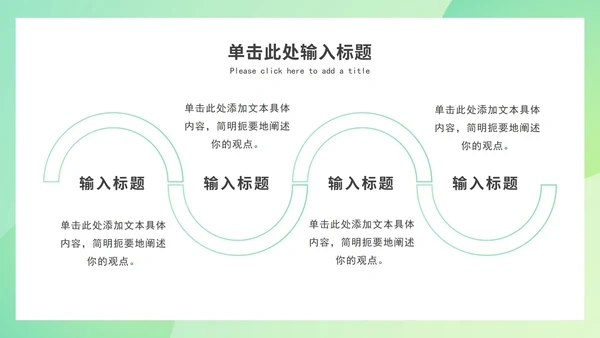 绿色渐变述职报告ppt模板