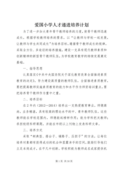 爱国小学人才递进培养计划.docx