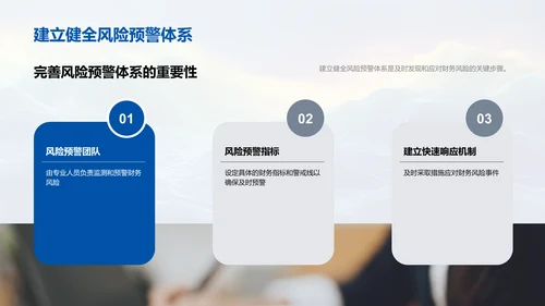 月度财务风险报告PPT模板