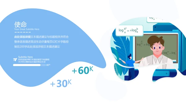 教学设计网络在线课程教育类通用PPT模板