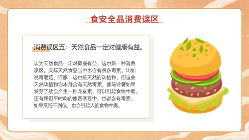 关注食品安全美食料理吃快餐通用PPT模板