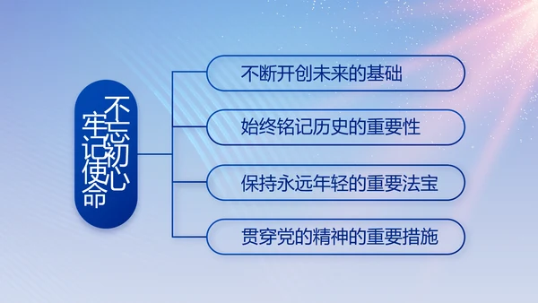 蓝色大气党建党支部工作专题PPT党课