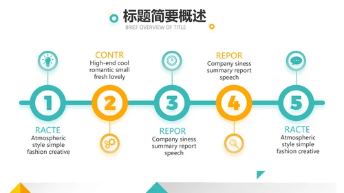 大气创意图形工作述职报告商务动态PPT模板