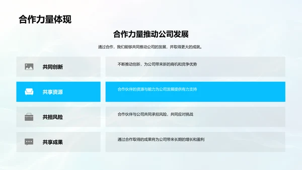 工业合作新里程PPT模板