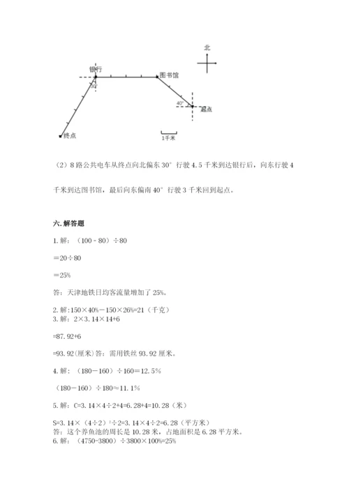 小学六年级上册数学期末测试卷（易错题）word版.docx