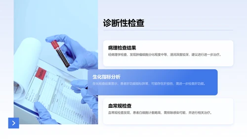 蓝色3D风临床实习病例汇报模板PPT模板