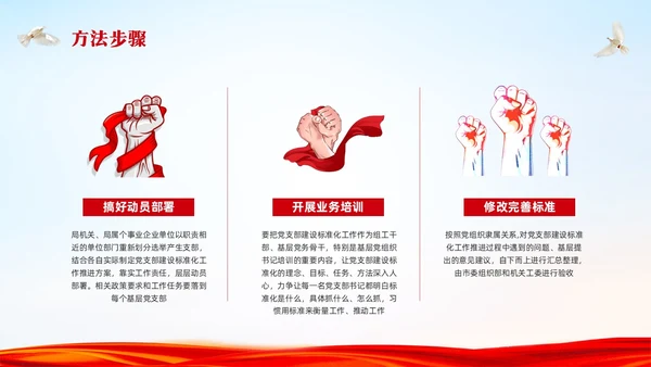 红色简约标准化规范化建设工作方案PPT模板宣传PPT动态PPT