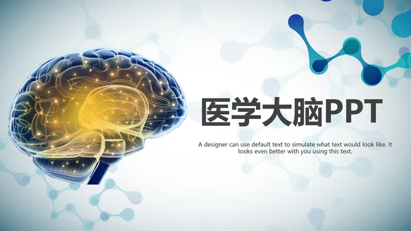医学医疗大脑研究报告ppt动态模板