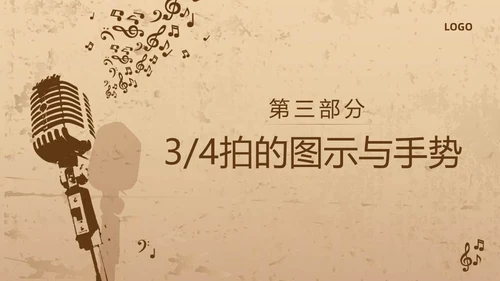 棕色复古怎样指挥唱歌PPT模板宣传PPT动态PPT