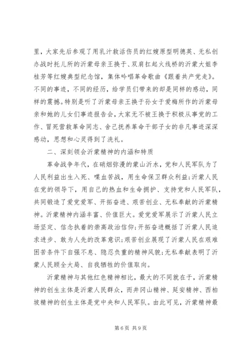 人民学习沂蒙精神心得体会.docx