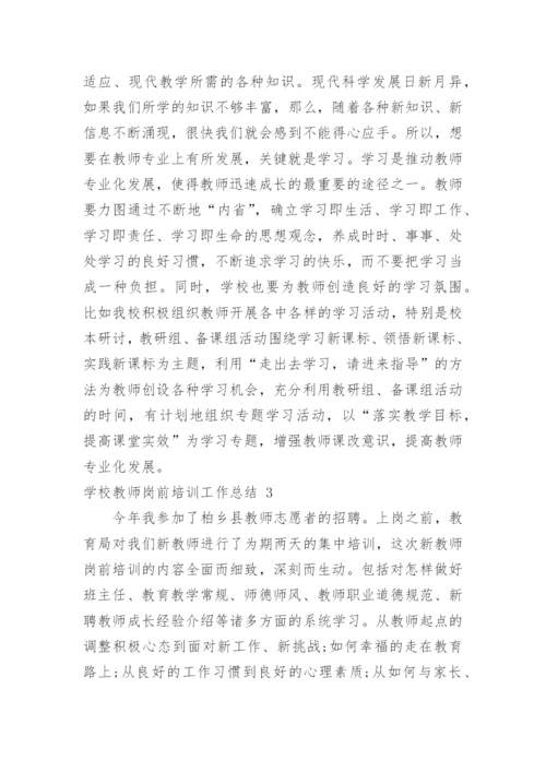 学校教师岗前培训工作总结.docx