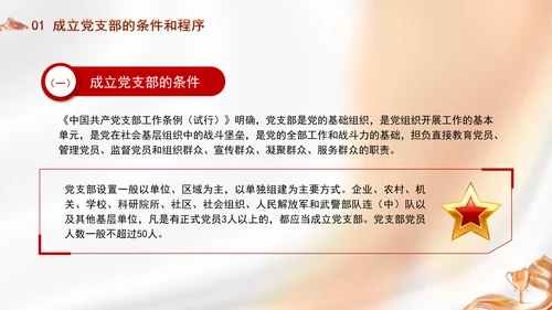 党务知识学习党支部的设置党课PPT