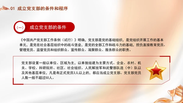 党务知识学习党支部的设置党课PPT