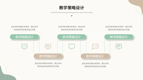 小清新绿植莫兰迪教学课件教师说课教育ppt模板说课稿
