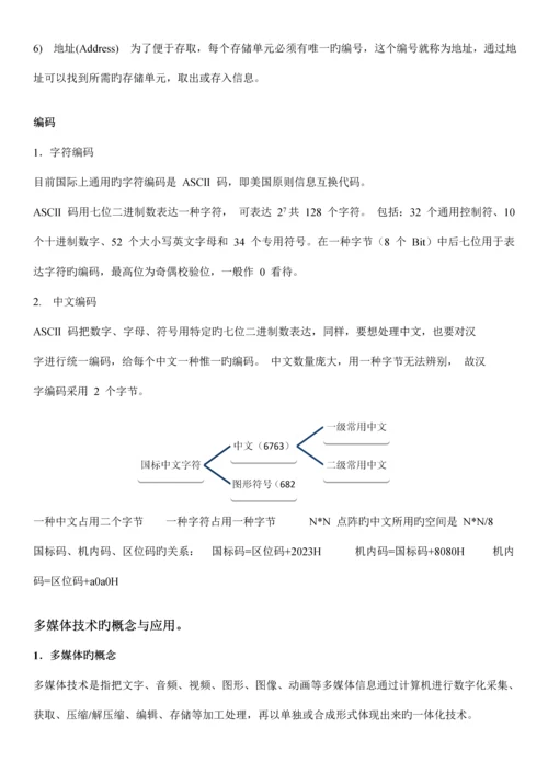 2023年全国计算机二级office办公软件高级应用考试基础知识.docx