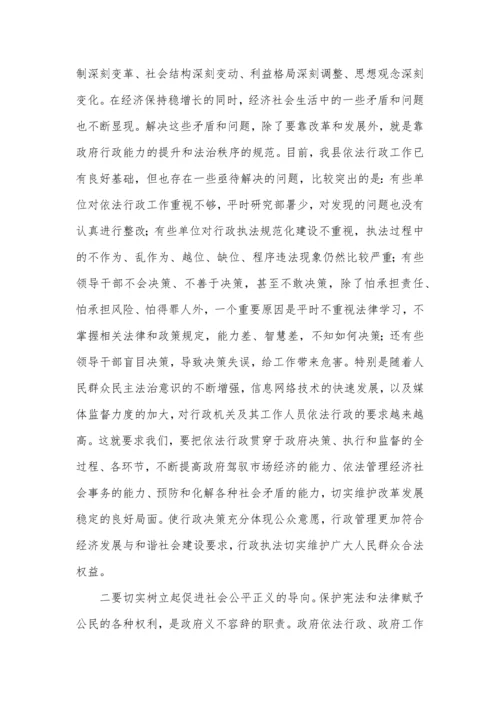 【讲话致辞】在全县2022年依法行政领导小组工作会议上的讲话发言材料.docx