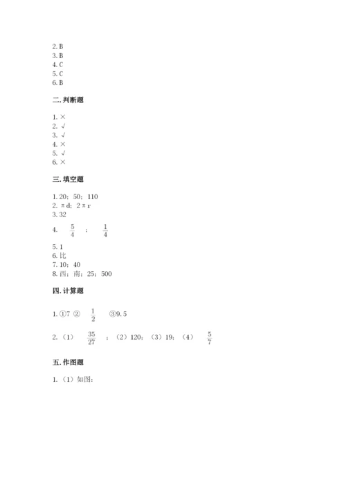 六年级上册数学期末测试卷（b卷）word版.docx