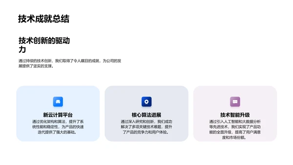 IT业技术年度汇报PPT模板