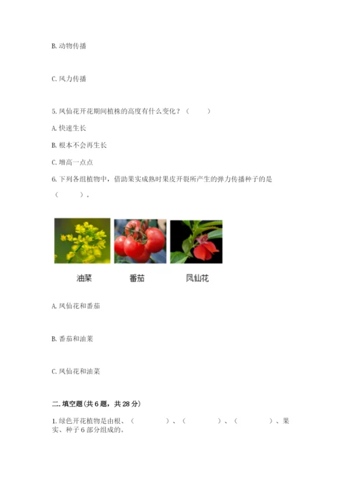 科学四年级下册第一单元植物的生长变化测试卷及参考答案（名师推荐）.docx