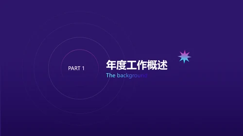 蓝紫色立体科技风年会晚会PPT模板