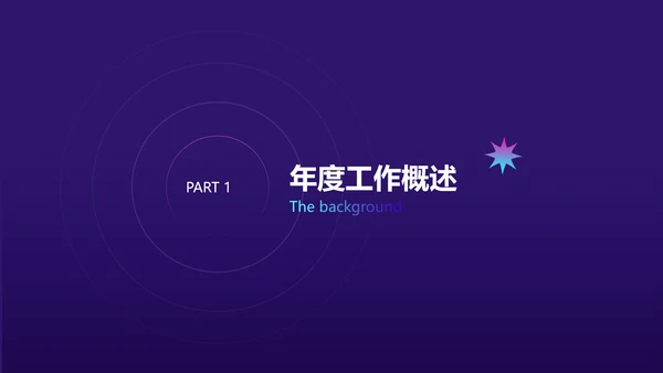 蓝紫色立体科技风年会晚会PPT模板