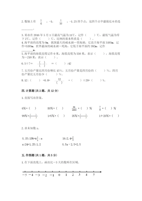 沪教版小学数学六年级下册期末检测试题附答案（完整版）.docx