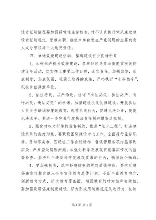 建设系统党风廉政工作计划.docx