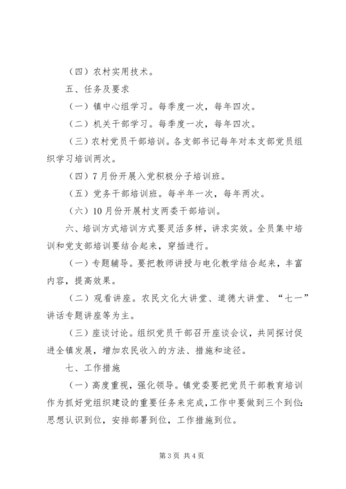 乡镇年度党员干部学习培训计划.docx
