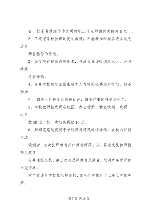 金佛坪中心小学控烟实施方案.docx