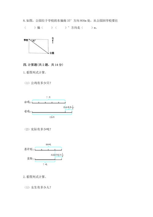 人教版六年级上册数学 期中测试卷精品（名师系列）.docx