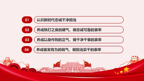 纪检监察干部做新时代忠诚干净担当的表率PPT模板