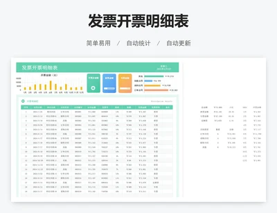发票开票明细表
