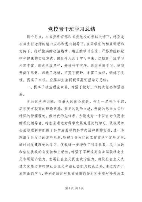 党校青干班学习总结.docx