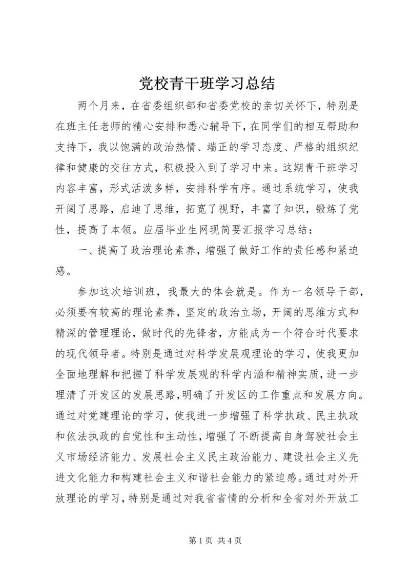 党校青干班学习总结.docx